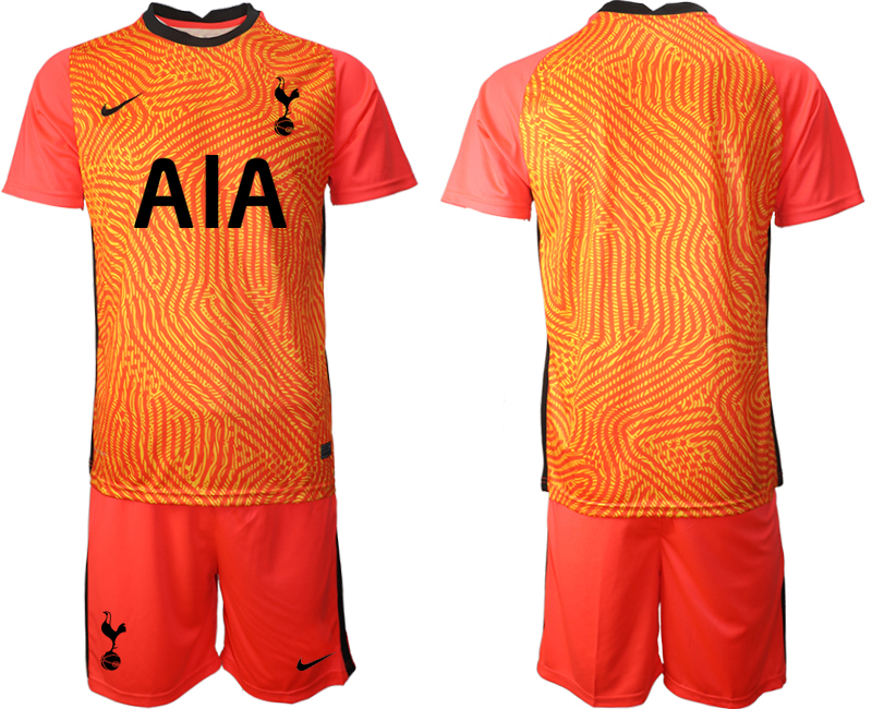 2021 Men Tottenham Hotspur red goalkeeper soccer jerseys->youth soccer jersey->Youth Jersey